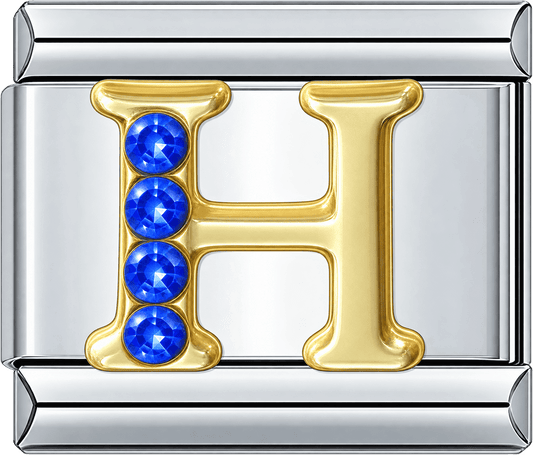 Gold Letter H Single Charm