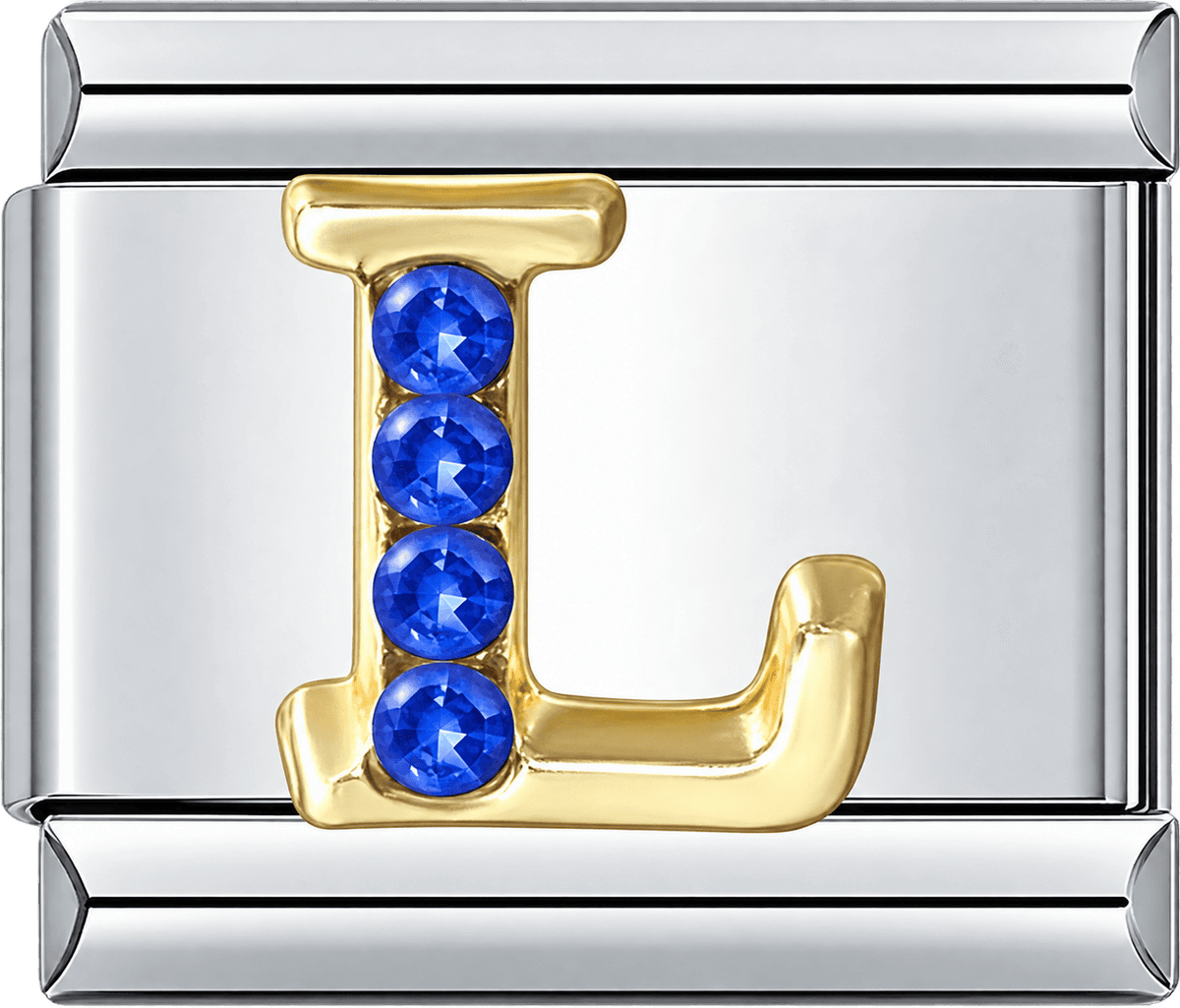 Gold Letter L Single Charm
