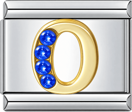 Gold Letter O Single Charm