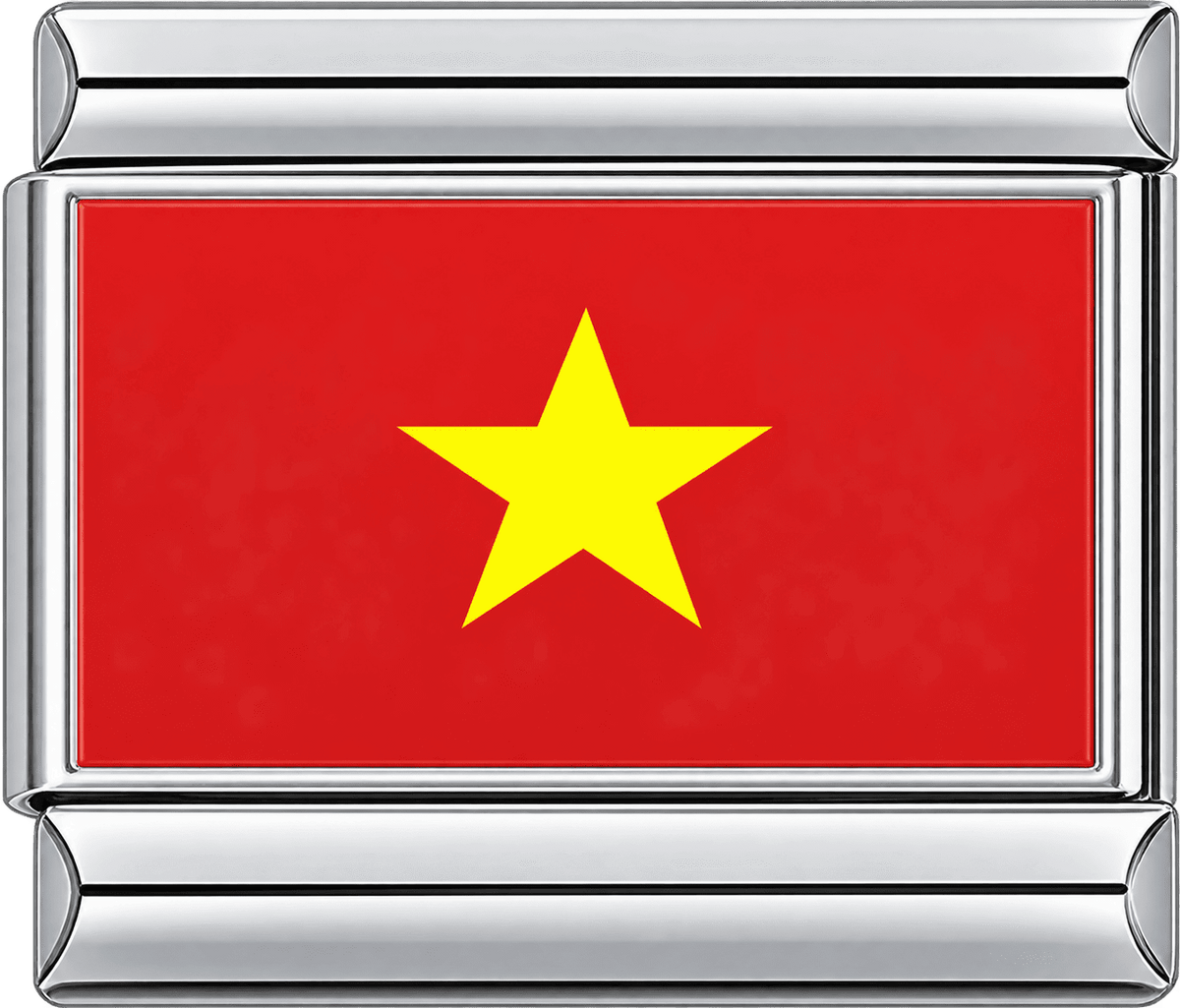 Viet Nam Flag Single Charm