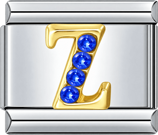 Gold Letter Z Single Charm