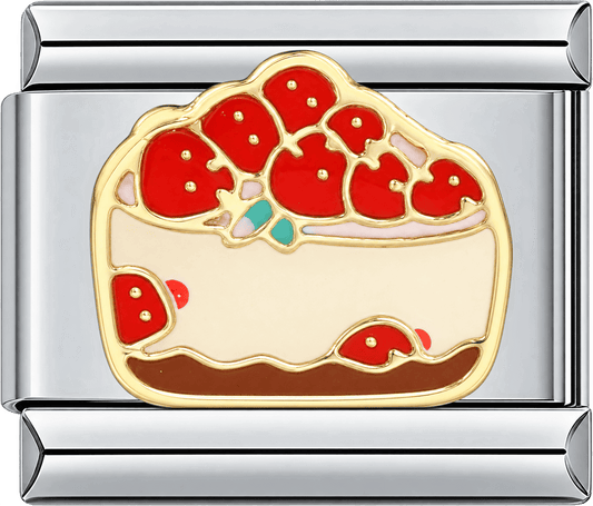 Strawberry Cream Cake Single Charm