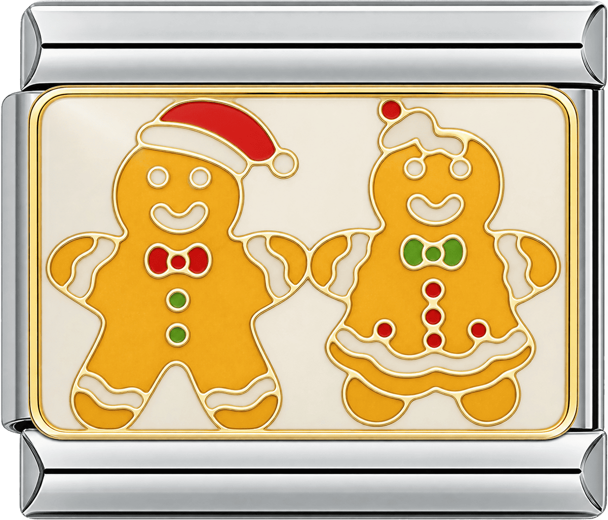 Holiday Gingerbread Couple Single Charm
