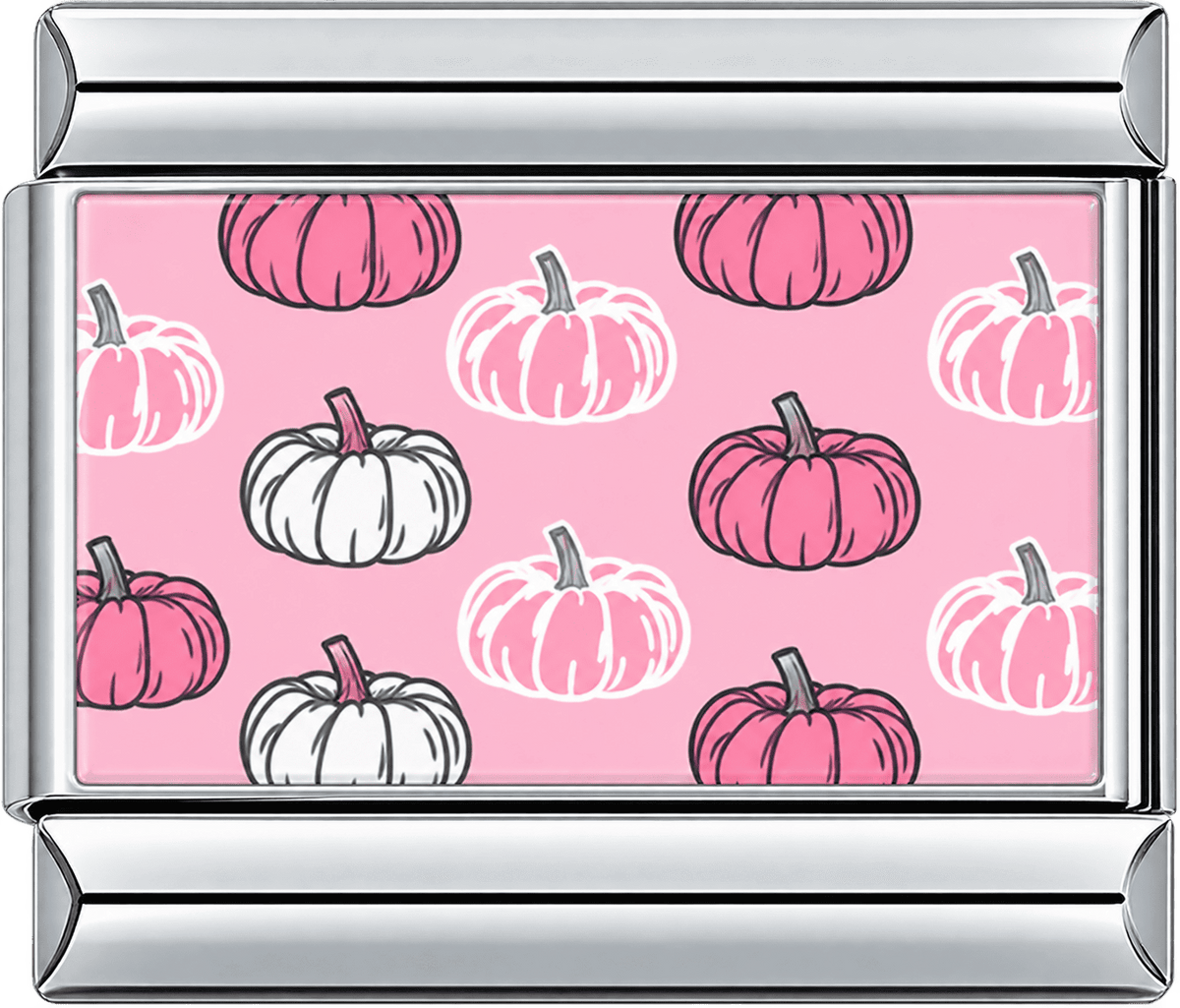 Pink Pumpkin Sketch Single Charm