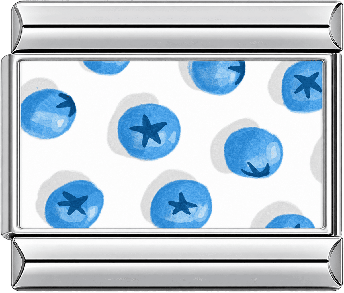 Blueberry Pattern Single Charm