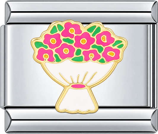 Pink Flower Bouquet Single Charm