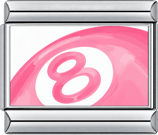 Pink 8 Ball Single Charm
