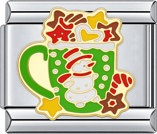 Snowman Cookie Mug Single Charm