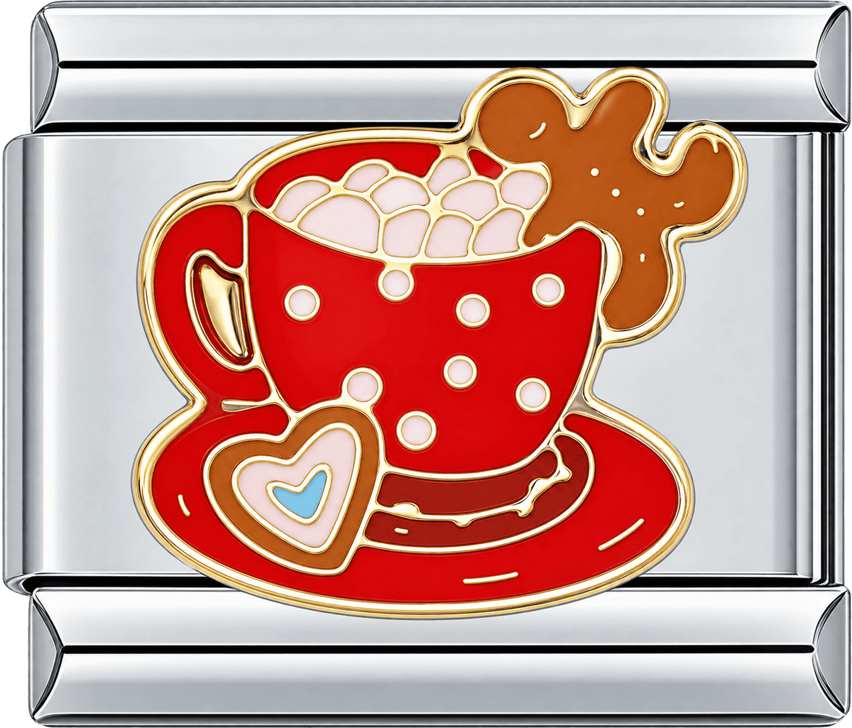 Gingerbread Cocoa Cup Single Charm