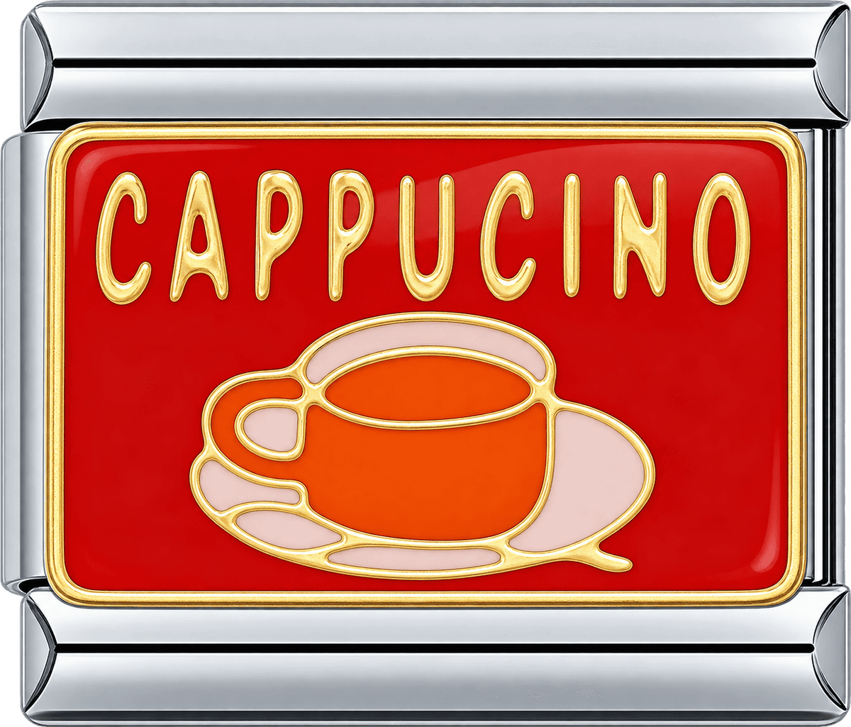 Cappuccino Sign Single Charm