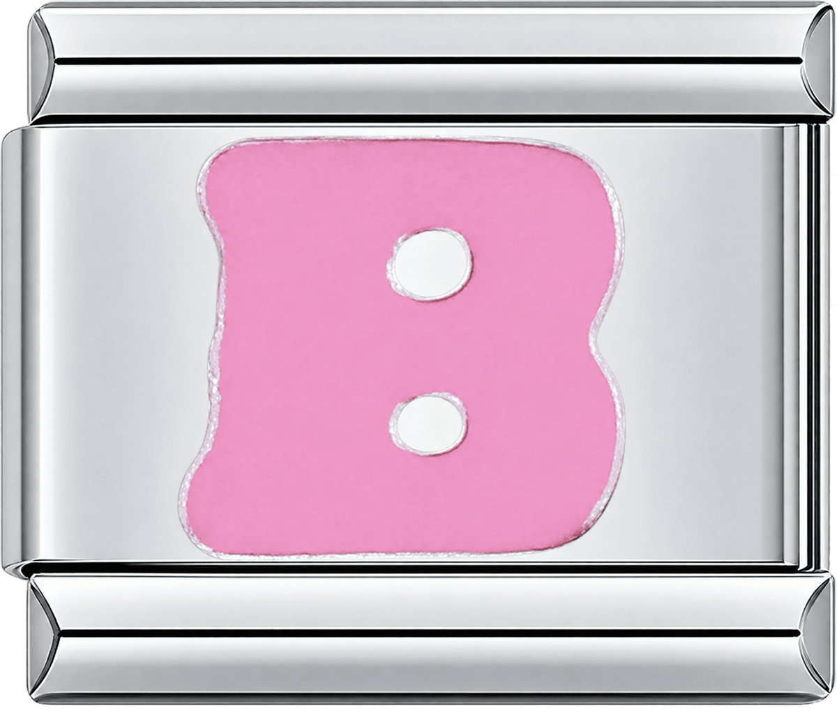 Pink Letter B Single Charm