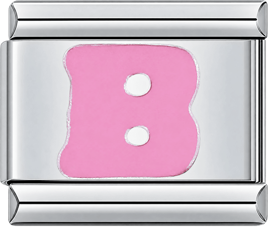 Pink Letter B Single Charm