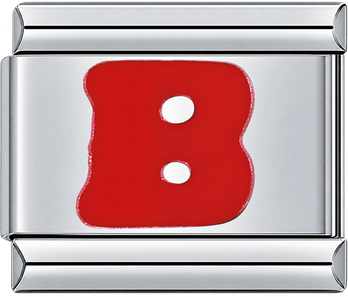 Red Letter B Single Charm