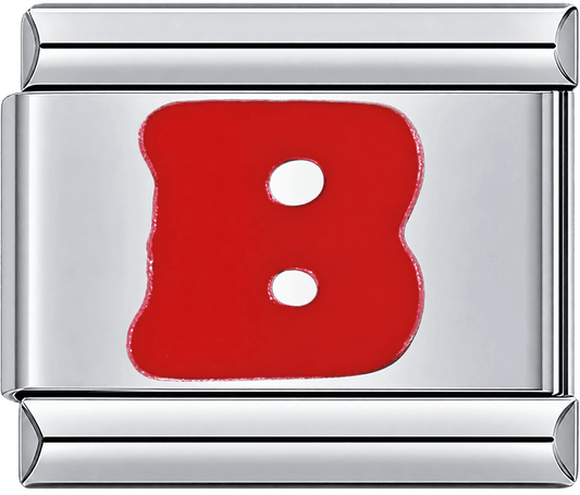 Red Letter B Single Charm