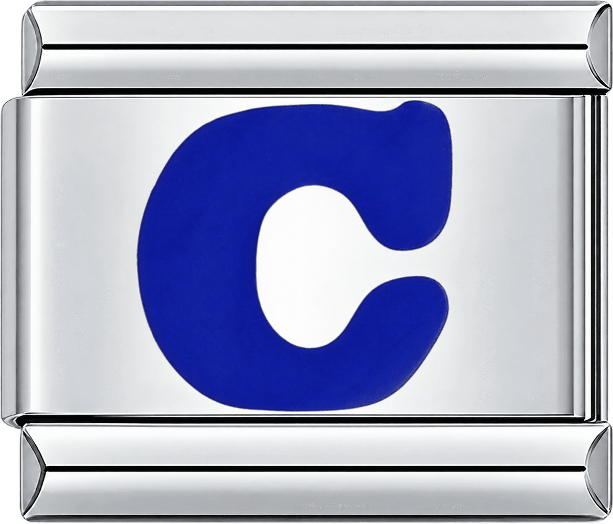 Blue Letter C Single Charm