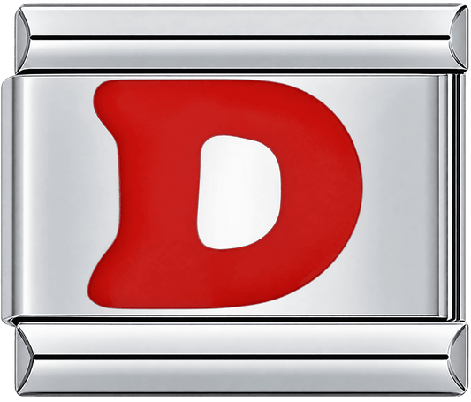 Red Letter D Single Charm