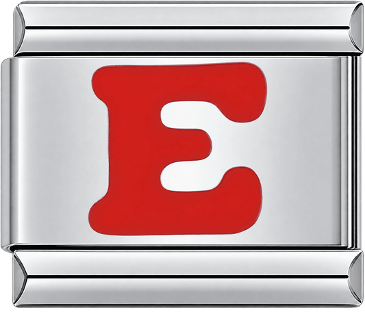 Red Letter E Single Charm
