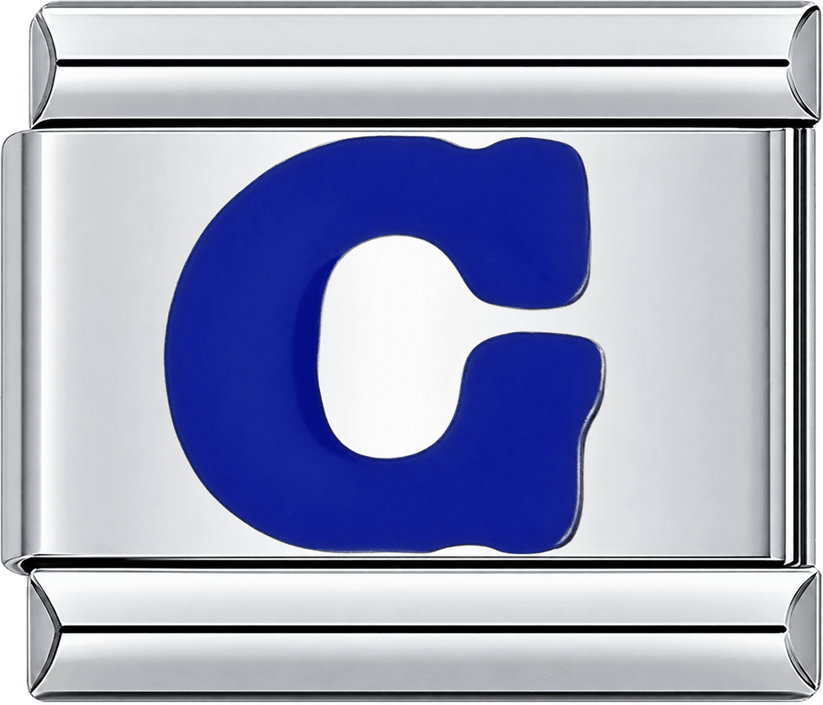 Blue Letter G Single Charm