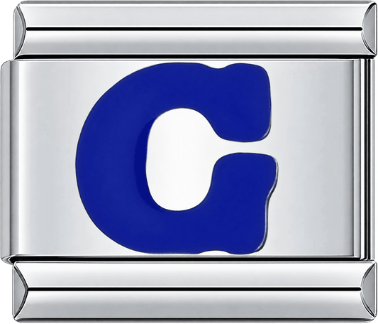 Blue Letter G Single Charm