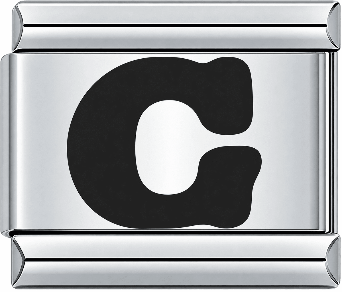 Black Letter G Single Charm