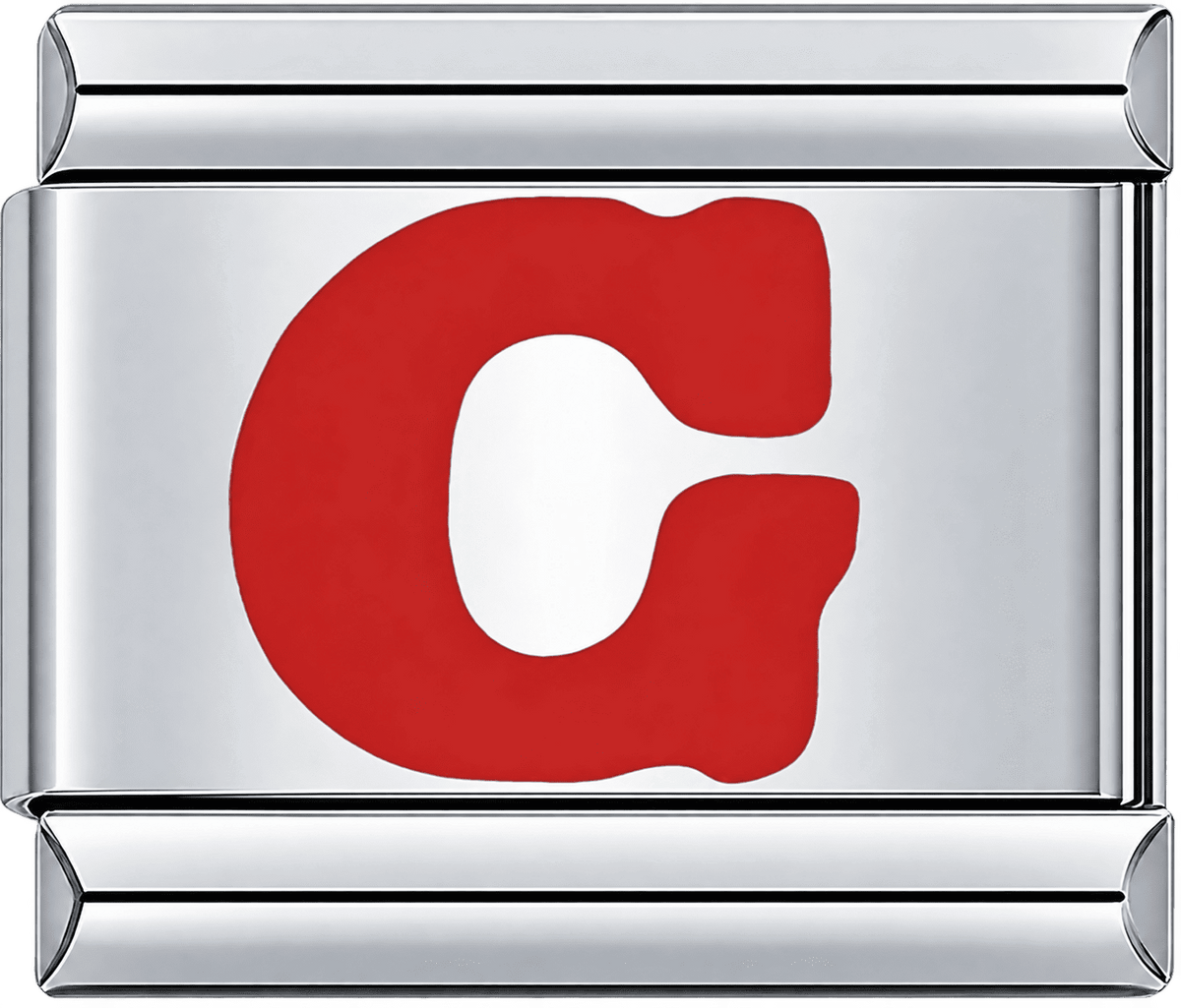 Red Letter G Single Charm