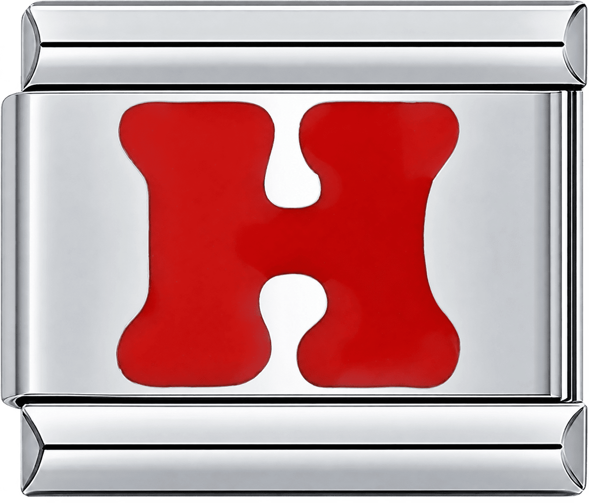 Red Letter H Single Charm