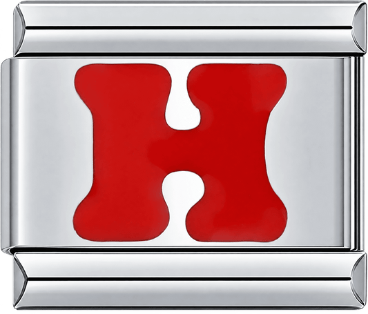 Red Letter H Single Charm