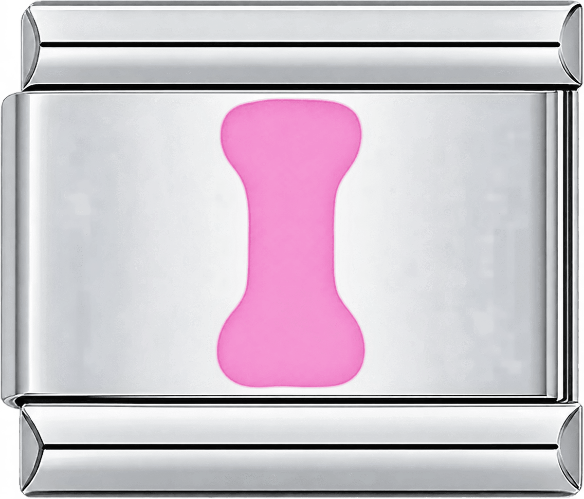 Pink Letter I Single Charm