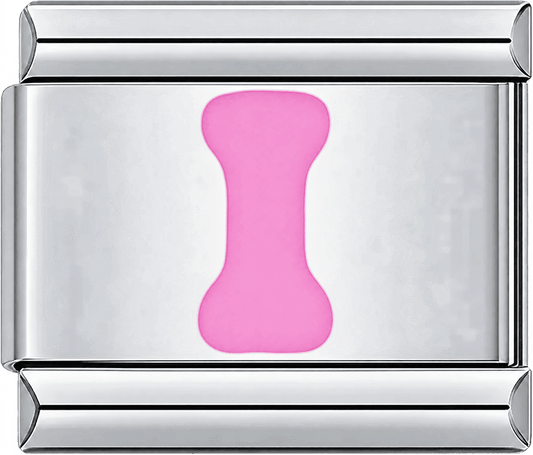 Pink Letter I Single Charm