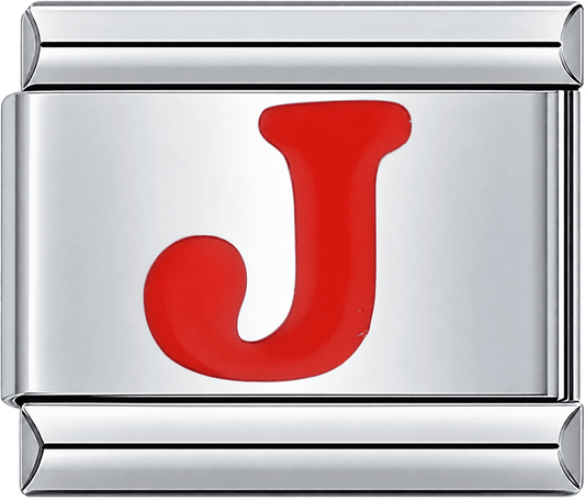 Red Letter J Single Charm