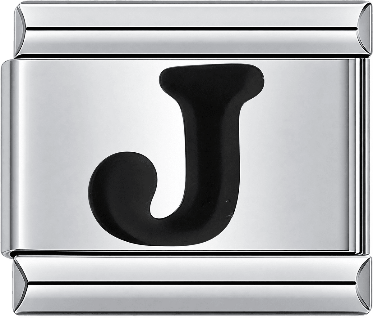 Black Letter J Single Charm