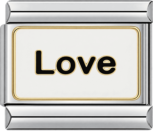 Love Black & White Single Charm