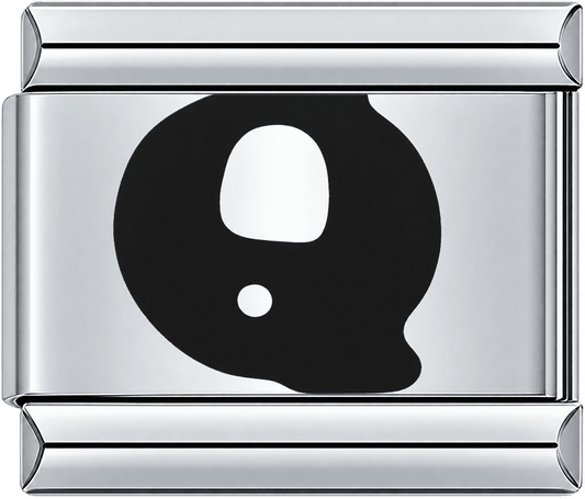 Black Letter Q Single Charm