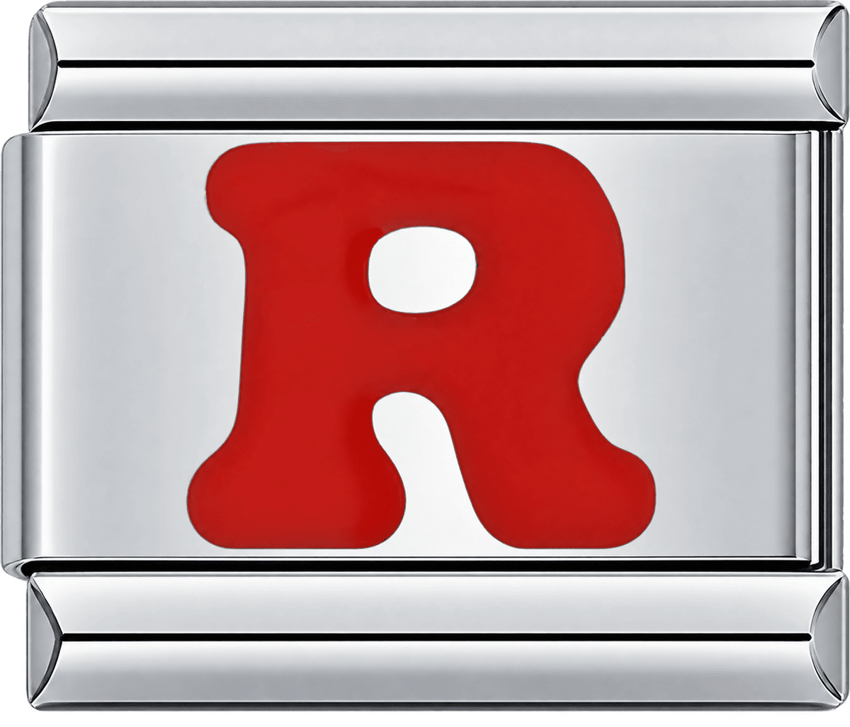 Red Letter R Single Charm