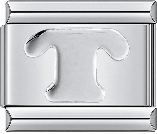 Silver Letter T Single Charm