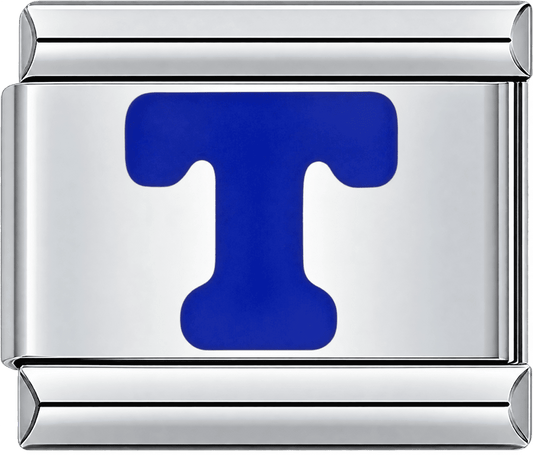 Blue Letter T Single Charm