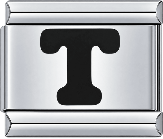 Black Letter T Single Charm