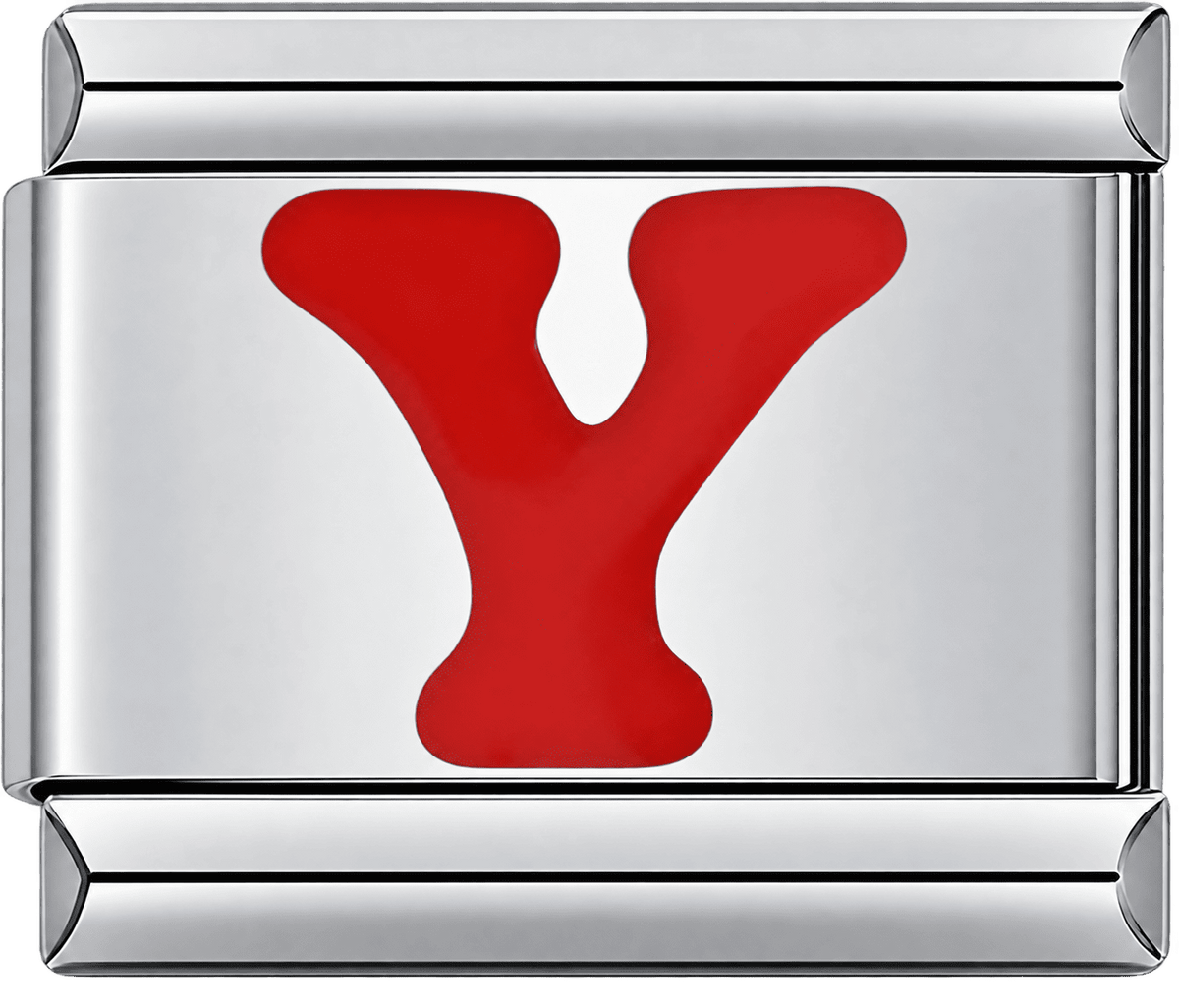 Red Letter Y Single Charm