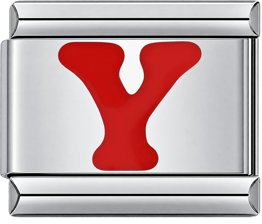 Red Letter Y Single Charm