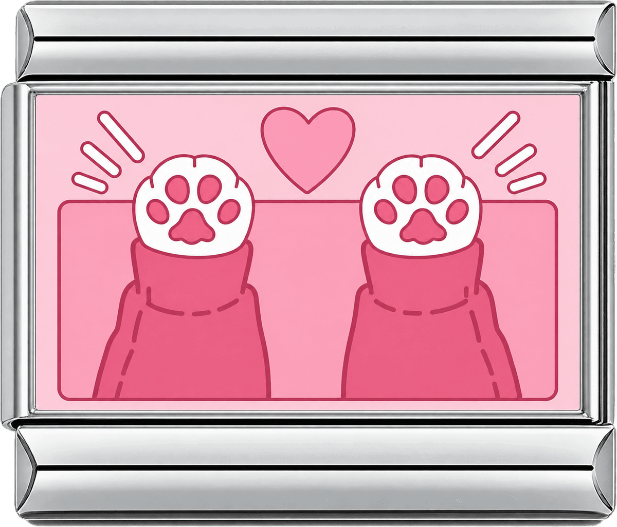 Pawprints in Love Single Charm