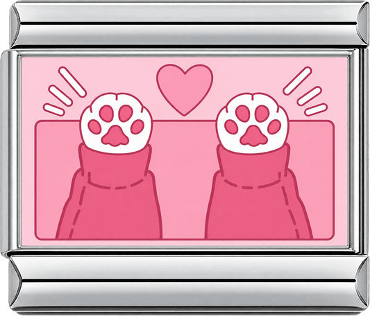Pawprints in Love Single Charm