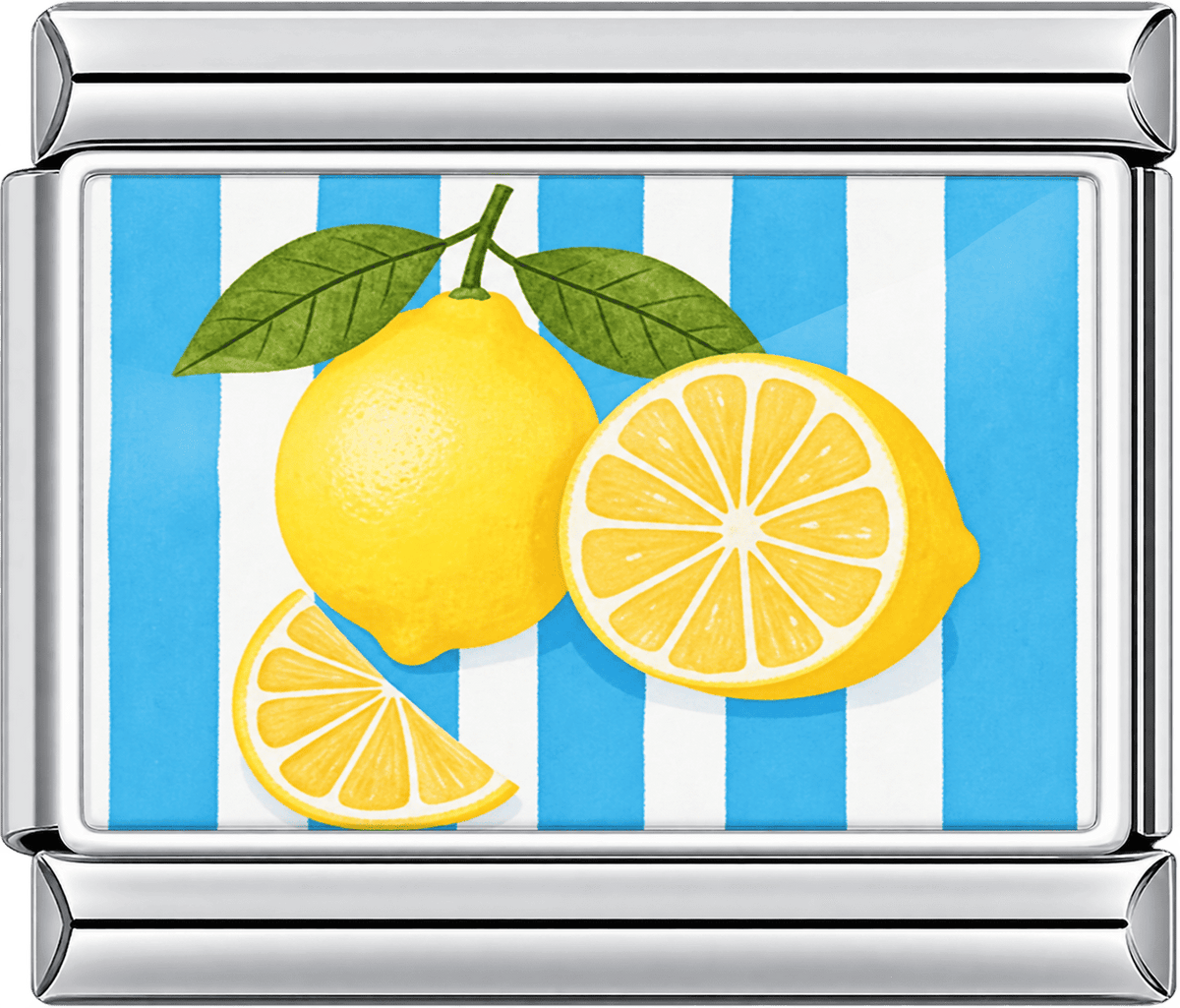 Striped Lemon Single Charm