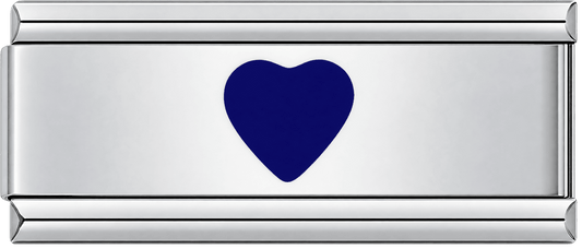 Blue Heart Double Charm