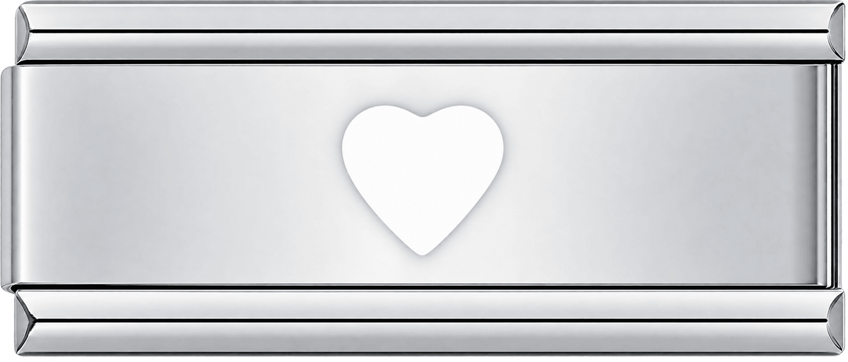 White Heart Double Charm