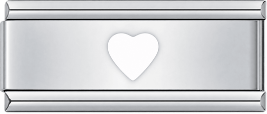 White Heart Double Charm