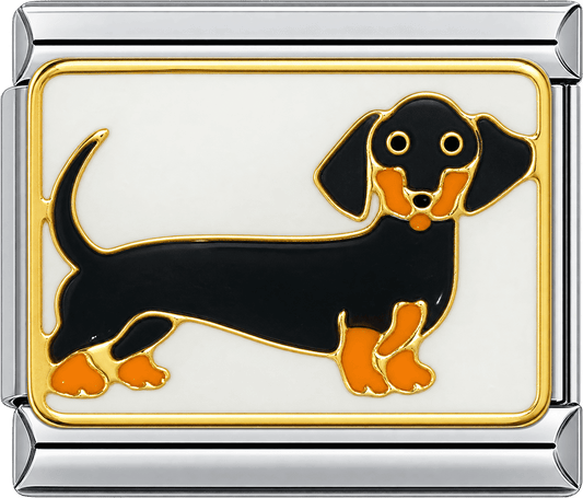 Black & Tan Dachshund Single Charm