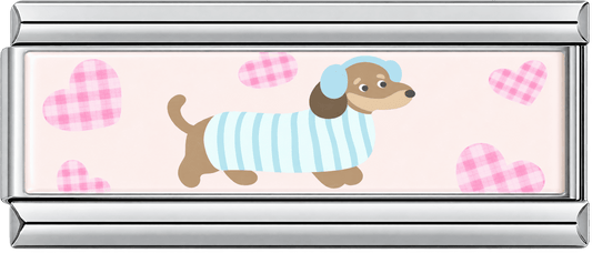 Sweetheart Dachshund Double Charm