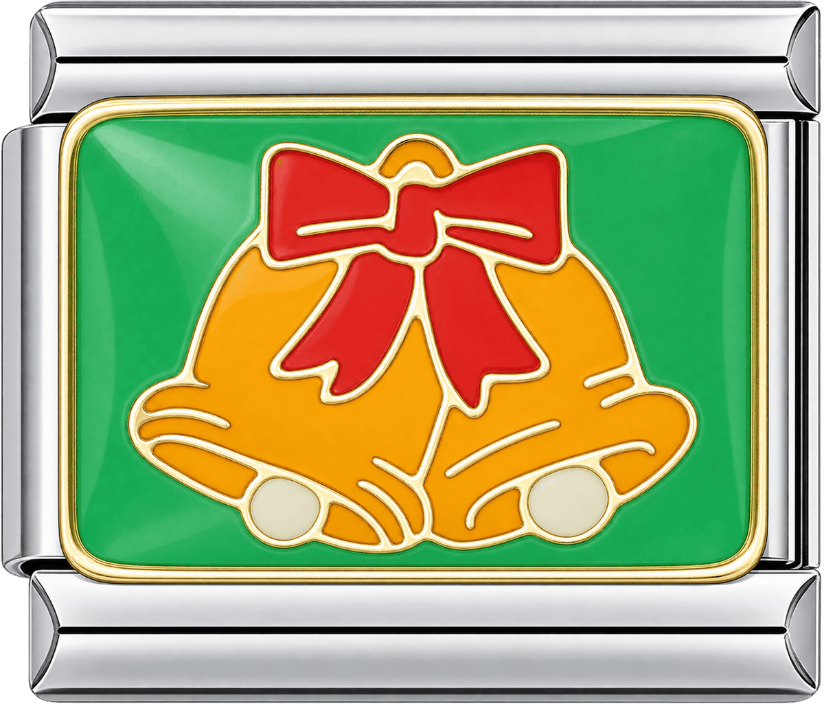 Christmas Bells with Bow Single Charm