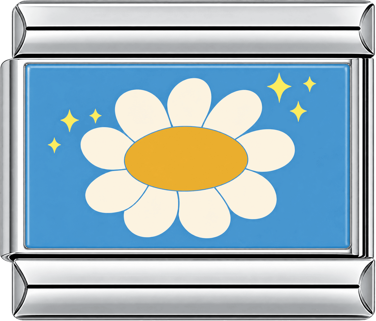 Golden Daisy Sky Single Charm