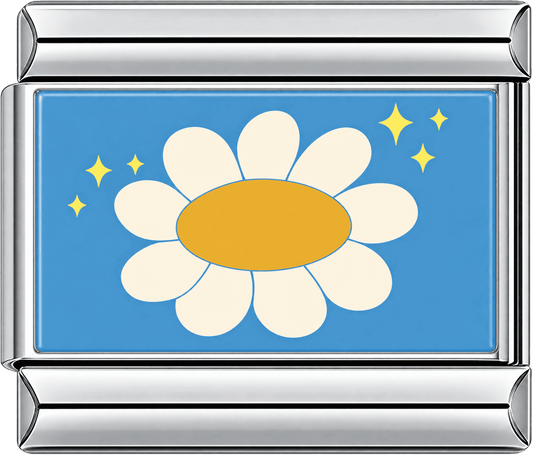 Golden Daisy Sky Single Charm